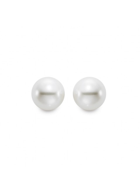 Ladies 14 Karat Yellow Gold Cultured Pearl Stud Earrings. 7.5-8mm "A" Quality