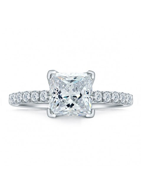 A. Jaffe French Pave Engagement Ring  #ME1852Q