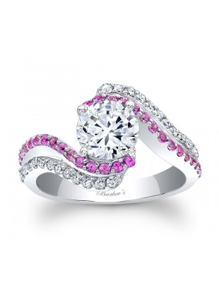 Pink Sapphire Engagement Ring - 7912LPSW