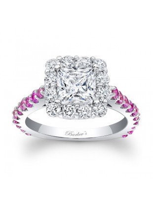 Pink Sapphire Engagement Ring - 7939LPSW