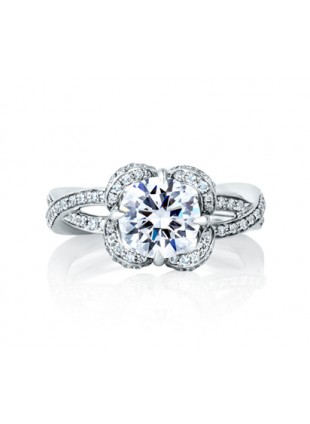 A. Jaffe Floral Engagement Ring  #ME1623
