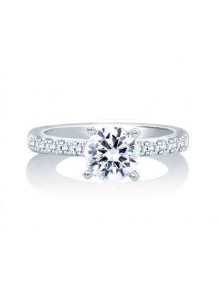 A. Jaffe Timeless Classic Engagement Ring #MES078
