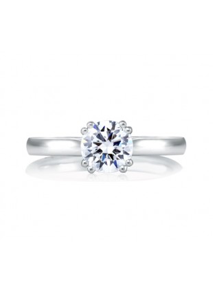 A. Jaffe Classic Double Prong Solitaire Engagement Ring #MES166