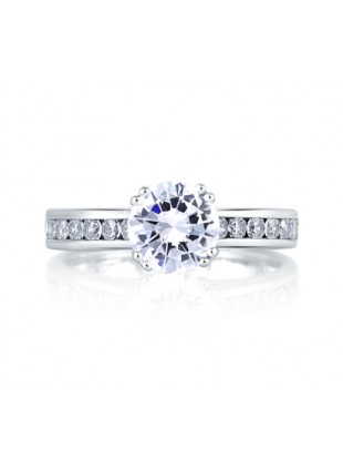 A. Jaffe Classic Channel Set Engagement Ring #MES174