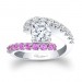 Pink Sapphire Engagement Ring - 7737LPSW