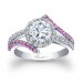 Engagement Ring With Pink Sapphires - 7857LPSW