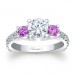 Pink Sapphire Engagement Ring - 7925LPSW