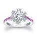 Pink Sapphire Engagement Ring 