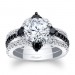 Black Diamond Halo Bridal Set 