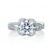 A. Jaffe Floral Engagement Ring  #ME1623