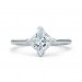 A. Jaffe Simple Princess Cut Quilted Engagement Ring  #ME1847Q