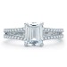 A. Jaffe Delicate Emerald Cut Quilted Engagement Ring #ME1863Q