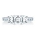 A. Jaffe Classic Three Stone Engagement Ring #MES126