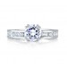 A. Jaffe Classic Princess Channel Set Engagement Ring #MES176