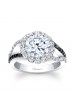 Black & White Diamond Engagement Ring 