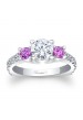 Pink Sapphire Engagement Ring - 7925LPSW