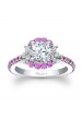 Pink Sapphire Engagement Ring - 7930LPSW