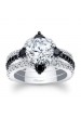Black Diamond Halo Bridal Set 